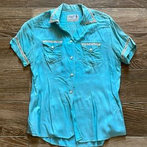 Vintage Panhandle Slim Short Sleeve Pearl Snap